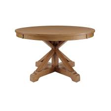 Home Decorators Collection Aberwood Patina Oak Finish Wood Round Dining Table For 4 54 In L X 30 In H Dp18019 R54 P The Home Depot In 2020 Round Wood Dining Table Dining