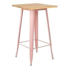 Table Haute Lix En Bois Rose Quartz Bois Naturel Mobilier De Salon Table Haute Deco Maison