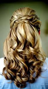 Brides Braided Half Up Waterfall Wedding Hairstyle Back View Medium Haircuts Hair Styles Wedding Hair Inspiration Hairstyle