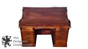 Scarritt Comstock Antique Roll Top Executive Office Desk Mahogany 61 St Louis Executive Office Desk Executive Office Desk