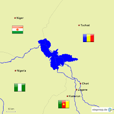 Freie kommerzielle nutzung keine namensnennung top qualität. Stepmap Tschadsee Mit Angrenzenden Staaten Landkarte Fur Afrika