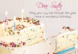 Sis Birthday Cake Wishes Images 150 Birthday Wishes For Sisters With Images 5 Happy Birthday Wishes Images Happy Birthday Sister Cake Birthday Wishes And Images