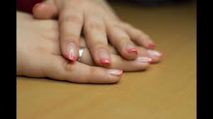 French Manicure Na Kolorowo Youtube