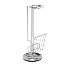 In addition to holding toilet paper rolls, these cupboards also come in sizes that. Toilet Caddy With Magazine Rack In Chrome 54544 The Home Depot