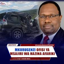 Watu wa wawili wa familia moja; aliyekuwa Mkurugenzi wa Utawala na  Rasilimali Watu kwenye Ofisi ya Msajili na Hazina, Amos Nnko na binti yake  wa kwanza, Maureen Nnko wamefariki dunia katika ajali
