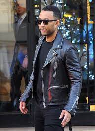 How To Dress Like John Legend Stealhisstyle Mens Fashion Edgy Leather Jeans Men Faux Leather Jacket Men