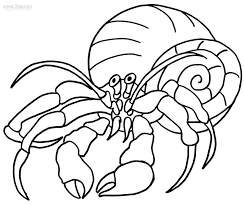 Printable Hermit Crab Coloring Pages Animal Coloring Pages Coloring Pages Crab Crafts