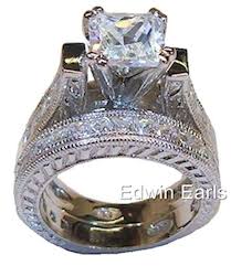Not only is a princess cut engagement ring beautiful, it is also excellent value. 5ct Vintage Style 925 Sterling Silver Princess Cut Wedding Ring Set Edwin Earls Jewelry