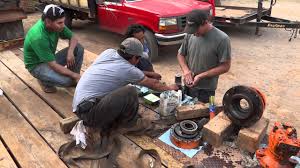 How To Replace Excavator Swing Gear Seal Hd Youtube