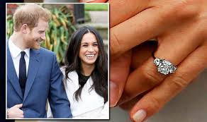 Hurry to own this dazzling ring inspired by meghan markle's engagement ring, boasting over 8 carats of diamonesk simulated diamonds and plated in gleaming 18k gold. Meghan Markle Engagement Ring What Did Harry Design For His Future Wife Was It Diana S Express Co Uk