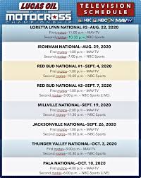 Ep 2 get my cigarettes. Neuester Ama Nationaler Tv Zeitplan 2020 Zweite Motos Die Am Samstag Auf Nbc Leben Motocross Action Magazine