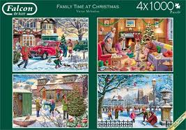 Ceaco disney mickey donald 400 piece together time christmas puzzle 2015 new. Order Today And Get Free Delivery Family Time At Christmas 4 X 1000pc Jigsaw Puzzle From Jigsaw Puzzles Direct
