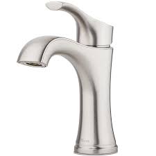 Pfister Auden Spot Defense Brushed Nickel 1 Handle Single Hole 4 In Centerset Watersense Bathroom Sink Faucet With Drain Lowes Com In 2020 Sink Faucets Pfister Bathroom Sink Faucets