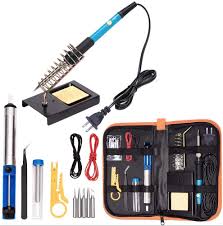 The electric soldering iron is the most popular type. Amazon Com Hothuimin Soldering Iron Kit Electronics 60w 110v Adjustable Temperature Welding Tool 5pcs Soldering Tips Desoldering Pump Soldering Iron Stand With Carrying Case Sports Outdoors