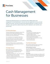The planning center provides tax management services to both individuals and businesses management. Cash Management For Businesses Download Pdf First Data