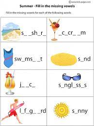 summer fill in worksheet