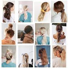 5 Ways To Style A Scrunchie Aksesori Rambut Rambut
