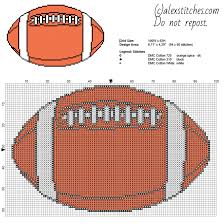 Football hero (2011) (counted cross stitch kit) product no: Football Oval Ball Free Cross Stitch Pattern Size 94 X 60 Stitches Colors Threads Number 3 Cross Stitch Patterns Cross Stitch Patterns Free Stitch Patterns
