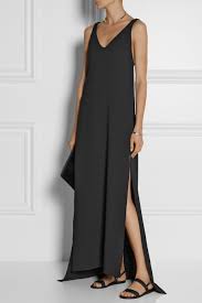 Black Textured Crepe Gown Rosetta Getty Lil Black Dress Clothes Shoreditch Style
