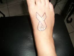 These tattoos are a cool way of making people aware of the threat of the deadly disease. Lung Cancer Ribbon Tattoos Pictures