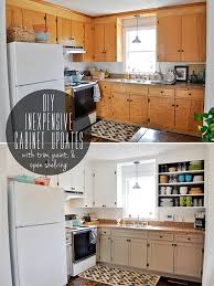 From floor to backsplashes, many things must be taken into account when installing updates. 8 Low Cost Diy Ways To Give Your Kitchen Cabinets A Makeover