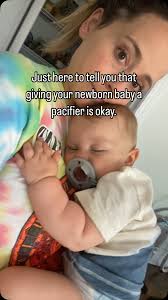 Pacifiers can be a controversial and confusing topic for new moms, amirite?  , As a maternal and infant health OT and Certified Lactation Counselor  (CLC) I’m here to reassure you that giving your baby ...