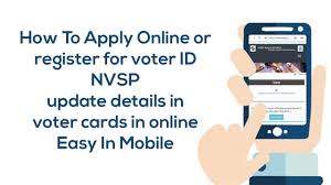How To Apply Online Or Register For Voter Id Nvsp Update Details In Vo Voter Card Voter Id Apply Online