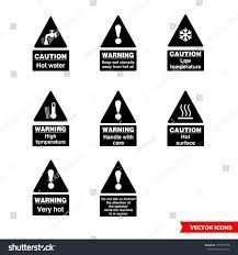 Food Safety Hazard Signs Icon Set Of Black And White Types Isolated Vector Sign Symbols Icon Pack Sponsored Ad Icon Sign Icon Black Signs Art Template