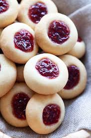 Raspberry Thumbprint Cookies Using Jam Jam Cookies Jam Thumbprint Cookies Best Christmas Cookie Recipe
