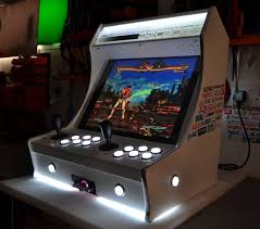 Lvl23c 54 tall 2 player cabaret arcade cabinet kit w/ marquee holder flat pack mdf happ style joystick mounting pattern easy to assemble lep1customs 4 out of 5. Pin De Langston Em Gadgets Arcade Arcade Retro Fliperama Arcade