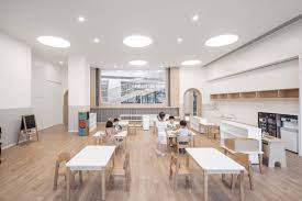 Gallery Of Montessori Kindergarten In Xiamen L M Design 9 Montessori Kindergarten Kindergarten Interior Kindergarten Design