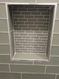 Should I Be Happy With This Shower Tile Job Bathrooms Forum Shower Tile Bathroom Niche Shower Niche