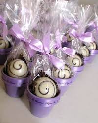 Truffle Wedding Favor Navy Blue Drizzle With Navy Blue Ribbon And A Gold Pot Homemade Bridal Shower Favors Bridal Shower Favors Wedding Shower Favors