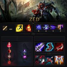 Zed Build E Runas Liga Dos Lendarios Lol League Of Legends Runas