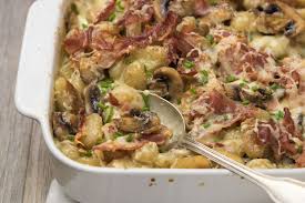 Gratin De Gnocchi Aux Champignons Au Jambon Italien Et A L Emmental Gratin De Gnocchi Recette Gnocchi