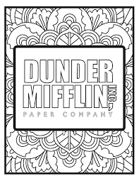 Meditate with color using this beautifully designed coloring book. The Office Coloring Pages 5pck Pop Colors