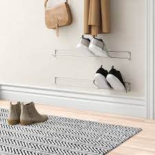 Available exclusively at the container store, shop our elfa easy hang track shelving components. Latitude Run Wall Mounted Shoe Rack Reviews Wayfair Co Uk