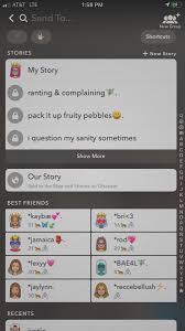 Bestfriends List Layout Snapchat Message Snapchat Names Snapchat Friend Emojis