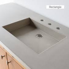 Concrete Vanity Top With Integral Sink