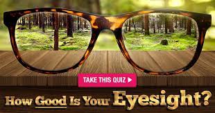 D) a little bigger than a tennis ball. How Good Is Your Eyesight