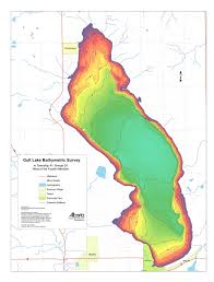 gull lake bathymetric chart