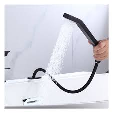 5% coupon applied at checkout save 5% with coupon. Akuaplus Akuaplus Roman Bathtub Faucet With Hand Shower 3 Pieces Matte Black Rb6116bl Rona