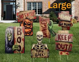 Check spelling or type a new query. Amazon Com Night Gring Yard Signs For Halloween Props Decorations Outdoor 6 Pack Track Or Treat Corrugate Yard Stake Signs Large Friendly Halloween Yard Lawn Decorations Warning Yard Sign Stakes Garden