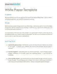How to write a white paper in one day is built around the white paper in one day template, which takes the guesswork out of structuring the paper. 50 Best White Paper Templates Ms Word á… Templatelab