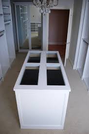 Drawers can free up hanging space or store lingerie, sweaters or other delicate items that you don't choose to hang. Closet Island With Jewelry Inserts Closet Island Closet Organization Diy Master Closet