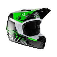 SALE! Leatt 3.5 V22 Black Green Dirt Bike MX SXS ATV Helmet - Adult X-Large  | eBay