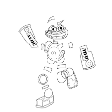 Click on any monsters picture above to start coloring. Boom Bux The Wubbox Lineart By Httydataj On Deviantart