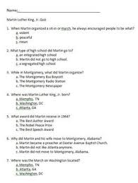 Oct 31, 2021 · trivia questions for sunday october 31, 2021. Martin Luther King Quiz Worksheets Teaching Resources Tpt