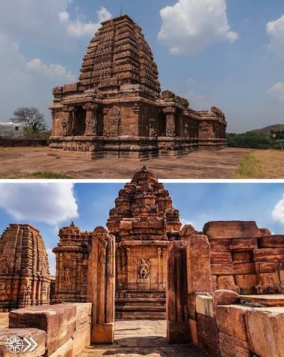Pattadakal, Karnataka 🛕 Pattadakal is a historic temple complex located in the Bagalkot district of Karnataka, on the banks of the Malaprabha River. It was the ceremonial coronation site of the Early