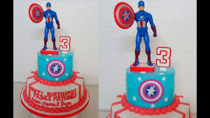 May contain traces of nuts. Captain America Cake Design Boiled Icing Youtube